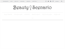 Tablet Screenshot of beautyscenario.com
